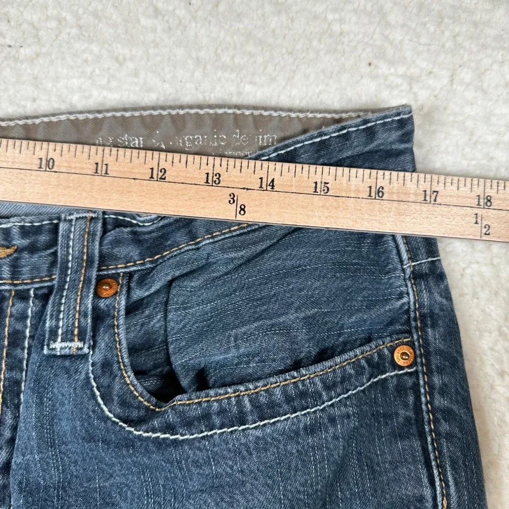 Big Star Pioneer Boot Jeans Mens Organic Denim Bootcut 34x28 Dark Blue Classic
